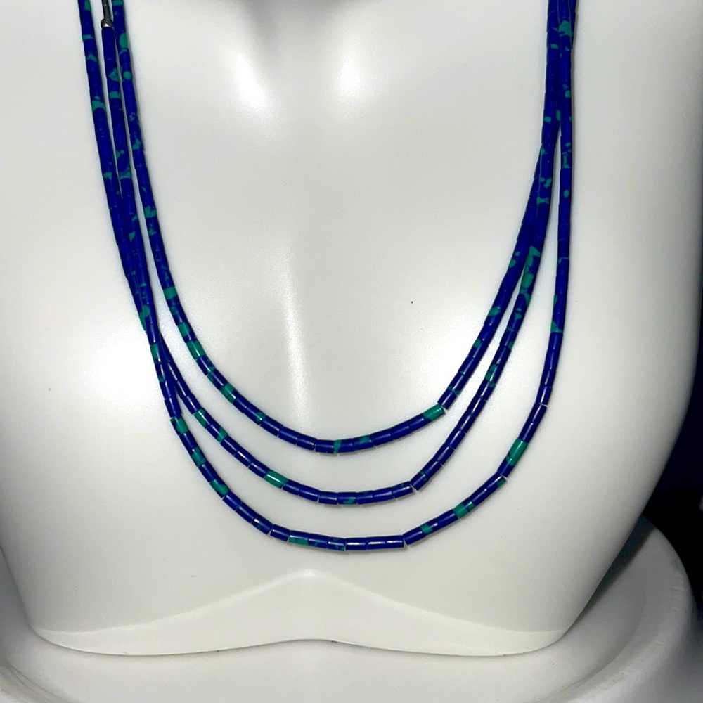 Handmade clay beads with gorgeous sterling silver clasp details!